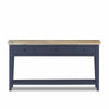 Florence Navy Blue Console Table.Kitchen hallway console table, 3 drawers&shelf