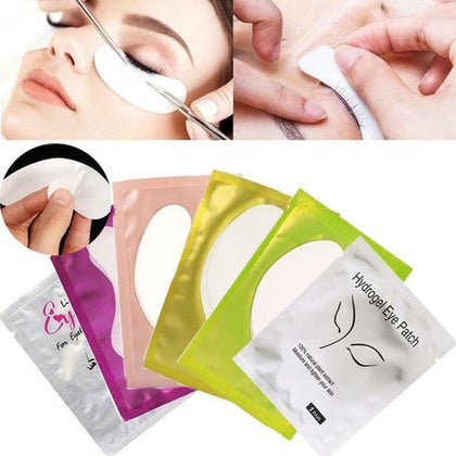 100 Pairs Eyelash Pads Extension Under Eye Gel Lint Free Eye Patches Make Up