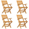 5 Piece Garden Dining Set Solid Wood Teak H3T4