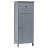 Bathroom Storage Cabinet Floor Standing Wooden Cupboard w/ Single Door & Drawer