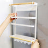 Refrigerator Side Shelf Fridge Hanging Rack Seasoning Organizer & 2 Towel Holder