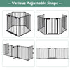 5-Panel Fireplace Christmas Tree Fence Fire Guard Baby Gate Safety Dog Gate