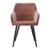 2X Armchair Dining Chairs Velvet Padded Seat Dining Room Kitchen Restaurant