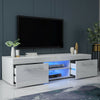 Modern TV Unit Cabinet Stand Storage High Gloss Drawers Doors & LED Lights