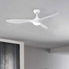 Dimmable 52 inch Ceiling Fan Light LED Lamp with Remote 6 Speed 3-Blades Cooling