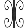 Fence Gate with Spear Black 406x173 -coated Steel F5T0