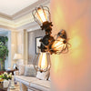 Vintage Ceiling Lights Adjustable Socket Industrial Chandeliers Metal Wire Cage