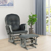 Nursing Glider Rocking Chair Reclining Maternity Chair W/Footstool Baby Nursery
