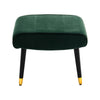 Vintage Velvet Pouffe Stool Footstool Living Room Foot Rest Stool Vanity Chair