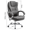 Office Chair Ergonomic Computer Chair Gaming Chair Desk Chair Swivel Chair Gray