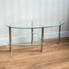 Glass Coffee Table With Storage Modern Living Room Furniture Tea Coffee Table