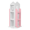 Rotating Childrens Bookshelf Kids Toy Organizer Rack Bookcase Display Cabinet