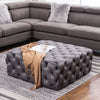 Square/Round Coffee Table Chesterfield Footstool Pouffe Upholstered Bench Seats