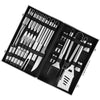 BBQ Tool Set 26 PCS Cooking Utensils Barbecue Tongs Fork Spatula Stainless Steel