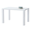 Wood White High Gloss Dining Table Dining Room Rectangular 4-6 Seats Kitchen