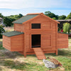 Large Chicken Elevated Coop Hen Poultry Ark House with Nest Box Lift Up Lid Roof