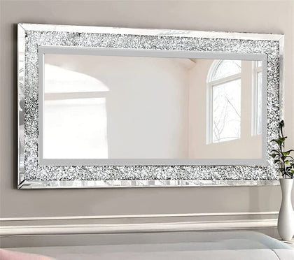 1.2M Oversized Luxury Decorative Wall Mirror Crushed Diamond Full Length Mirror