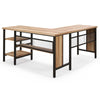 L-shaped Office Desk 150cm Corner Desk Home Office Writing Desk Workstation