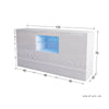 TV Unit Cabinet Stand Sideboard Cupboard Matt Body High Gloss Doors LED Light