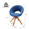 Modern 360° Swivel Accent Chair Ergonomic Leisure Armchair Padded Lounger Seat