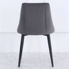 4x Velvet Dining Chairs Padded Seat Retro Metal Legs Office Kitchen Lounge Chair