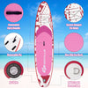 10.5 FT Inflatable Stand Up Paddle Board SUP Surfboard Adjustable Non-Slip Deck