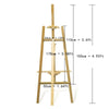 5ft 1500mm Wooden Pine Tripod Studio Canvas Easel Portables Art Stand