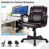 360° Swivel Office Computer Desk Chair Height Adjustable PU Leather Task Chair