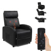 Recliner Massage Sofa PU Upholstered Armchair Electric Massage Heating Function