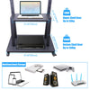 Ultra Heavy Duty Mobile 32-100 inch TV Stand Rolling TV Cart Mount with Wheels