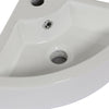 New Corner Basin Sink Bathroom Cloakroom Wall Corner Ceramic Wall Hung UK