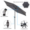 3 Color Garden Parasol Sun Umbrella Canopy Patio Garden Sun Shade 2/2.5/2.7/3M