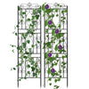 Set of 2 Tall Wrought Iron Garden Trellis Scroll Trellis Backyard Lawn Wall Art