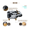 Animal Footstool Velvet Upholstered Ottoman Heavy Duty Milk Cow Seat Home Chair