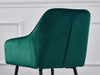 Set of 2/4 Dining Chairs Velvet Padded Seat Metal Legs High Back Chairs Kitchen