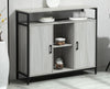 Vintage Industrial Sideboard Rustic Cupboard Cabinet TV Stand Storage Unit Slim
