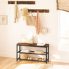 Shoe Rack with Coat Rack Hanger Hallway Shoe Bench Set Coat Stand