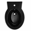 Stand Toilet & Bidet Set Black Ceramic L4X4