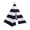 New 165x120x110cm Wigwam Kids Teepee Play Tent Playhouse Child Gift Black Stripe