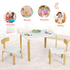 Ergonomic 3PCS Kids Table and Chair Set Children Drawing Writing Furniture
