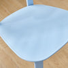 Round Dining Table and Chairs Set 4 Glass Table with 4 Chairs Dining Room Blue