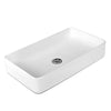Bathroom Corner Ceramic Vessel Sink Vanity Porcelain Bowl Basin W/ Pop-up Drain