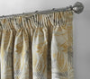 SALE Floral Curtains Eyelet Ring Top/Taped Top Pencil Pleat Lined Curtain Pair