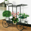 Iron Thicken 6 Position Planting Plant Flower Pot Stand Rack Shelf Spring Summer