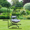 Garden Hanging Egg Chair Swinging Chairs For Adults Hammock Stand with Cushion