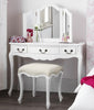 Juliette White Console Table, Stunning Shabby Chic Hallway table with 3 drawers