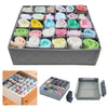 3 x Foldable Underwear Bra Fabric Socks Box Storage Organiser Drawer Dividers UK