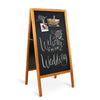 Large Handcrafted Wooden Blackboard Sturdy Standing Pavement Board A Frame Sign