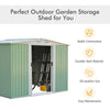 6 X 8 FT Outdoor Storage Shed Large Tool Utility Organizer House 2 Sliding Doors