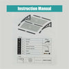Door Canopy Awning Shelter Front Back Outdoor Porch Patio Window Roof Rain Cover